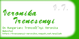 veronika trencsenyi business card